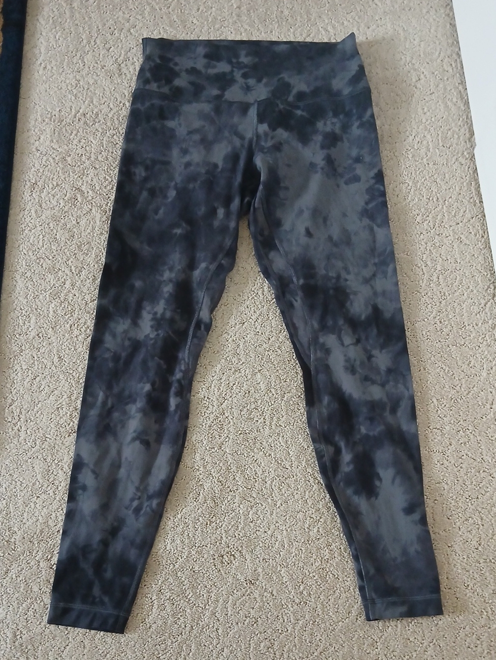 lululemon athletica Black Tie-Dye High-Rise Leggings